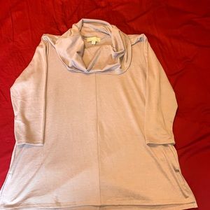 3/4 sleeve purple light weight sweater